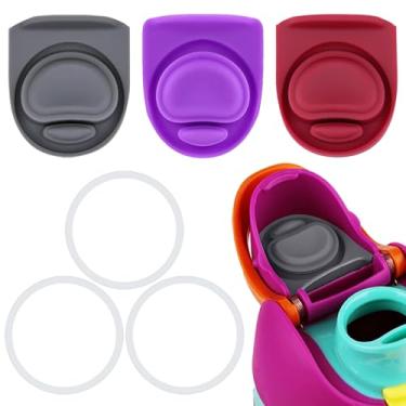 Imagem de ZONBBEE 3 peças de rolha de substituição e 3 peças de anel de vedação O compatíveis com Owala FreeSip 680 g, tampa de vedação superior de garrafa para Owala 16/19/24/32/1,134 g tampa de boca