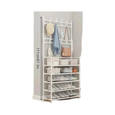 Imagem de Prateleira Multifuncional Para Sapatos De Cinco Camadas, Rack De Armaz