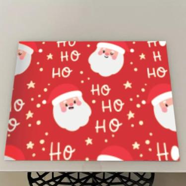 Imagem de Jogo Americano Natal Souplast Impermeável Lona Kit 4 6 8 10 ou 12 Unidades Mesa Posta (Natal 8,8Peças)