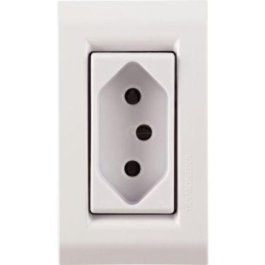 Imagem de Conjunto para Móvel 1 Tomada 2p+t 20 a Liz Branca - Tramontina