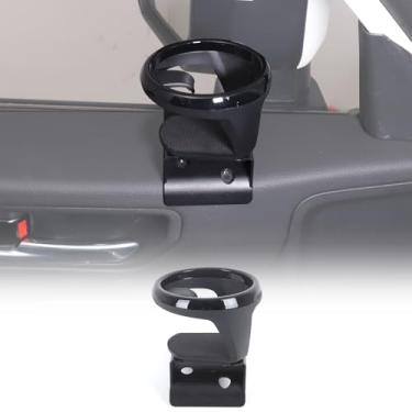 Imagem de LLKUANG Suporte de copo de carro compatível com Toyota Land Cruiser 250 Prado J250 LC250 2024 2025 2026 Suporte de copo de aço carbono para porta frontal, acessórios interiores de suporte de copo para