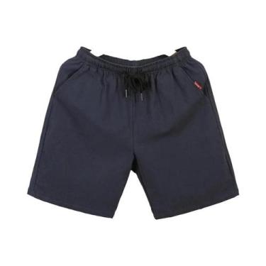 Imagem de Bermudas Masculinas De Verão Em Algodão E Linho Respirável, Cor Sólida