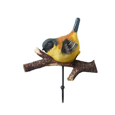 Imagem de Cabide para cabide para varanda de resina de pássaro, gancho de parede adequado para casacos, lenços, bolsas, toalhas, chaves, pendurar roupas, chapéu, toalha (cor: A-1gancho) (B 1 gancho)