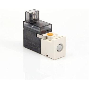 Imagem de Válvula solenoide tipo válvula solenoide de fluxo grande de alta frequência 3/2 vias N/C válvula de ar pneumática máquina de tricô meias úteis para máquina (uma cor, T101 BM)