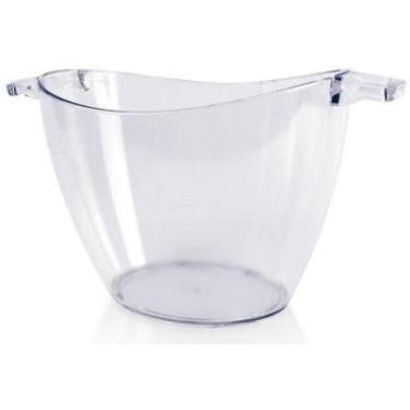 Imagem de Balde De Gelo De Acrílico Transparente Com Alças 5 Litros