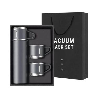 Imagem de Garrafa Térmica De Aço Inoxidável Mantém Frio E Quente Termo Para Água