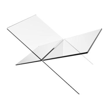 Imagem de predolo Suporte transparente para revistas e livros, ideal para decoração de casa, com suporte de acrílico para livros, perfeito para salas de conferência e