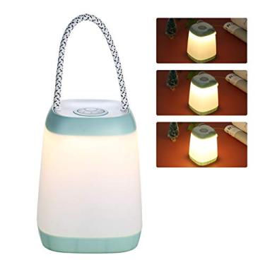 Imagem de Lâmpada de Mesa Portátil para Noite com Cinto Transporte Fácil Brilho Ajustável Operada por Bateria Berçário Quarto Sala Estar