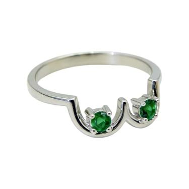 Imagem de Bigbabybig Pedra do mês de nascimento CZ presente de conscientização do câncer de mama para ela anel exclusivo para mulheres poder celebrar a amamentação presente feminista joia moderna, Metal, Sem