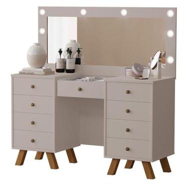 Imagem de Penteadeira Camarim Mila com Banqueta Mani  Luapa Móveis