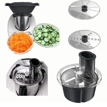 Imagem de domiyomi Cortador para misturador de vegetais Thermomixer, acessórios para Thermomix T M5 T M6, conjunto de corte multifuncional A + B, aço inoxidável