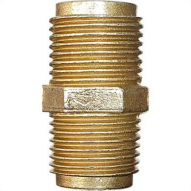 Imagem de Niple Zamac Amarelo Garden 1/2''X1/2'' 10603E, Zamac é uma liga metáli