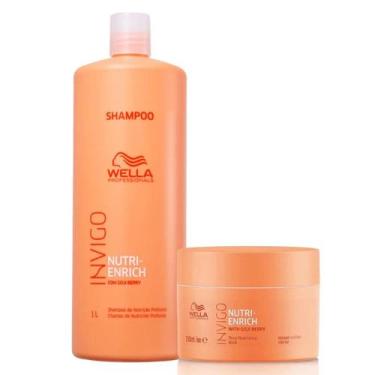 Imagem de Kit Nutri Enrich Shampoo 1L, Máscara 150ml - Wella - Wella Professiona