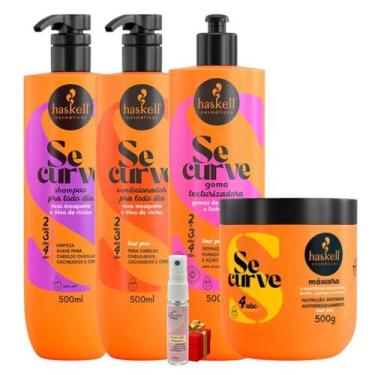 Imagem de Kit Se Curve Shampoo + Cond + Goma Texturizadora + Máscara 3 Manteigas