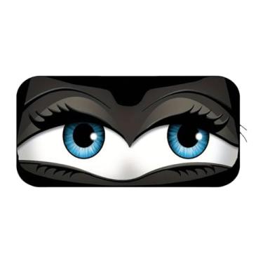 Imagem de KiBcsLic Protetor solar para para-, viseira para janela dianteira com olhos divertidos, acessório para carro.