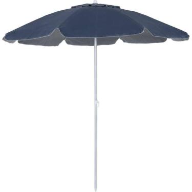 Imagem de Guarda-sol Praia Piscina 2,00m Bagum Alumínio Bel Azul