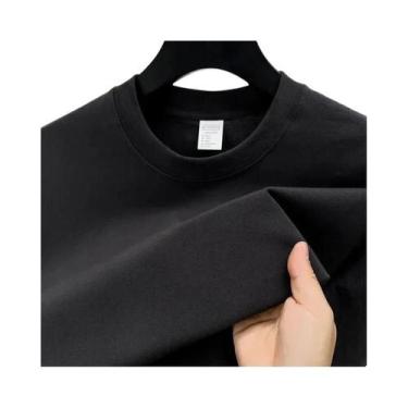 Imagem de Camiseta Masculina De Verão De Marca De Alto Padrão Em Algodão Com Man