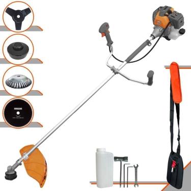 Imagem de Roçadeira Robusta Tekna Rl430p 43cc + Faca 80d E Escova