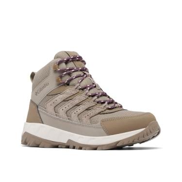 Imagem de Columbia Tênis feminino Strata Trail Mid impermeável para caminhada, Chaleira/rosa blush, 6.5