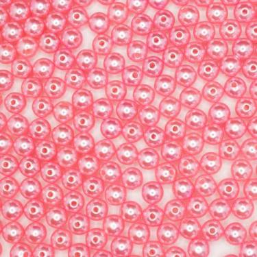 Imagem de Miçanga Passante Pérola Lisa Abs 8mm 100pçs 40g Pulseira Escolha a Cor