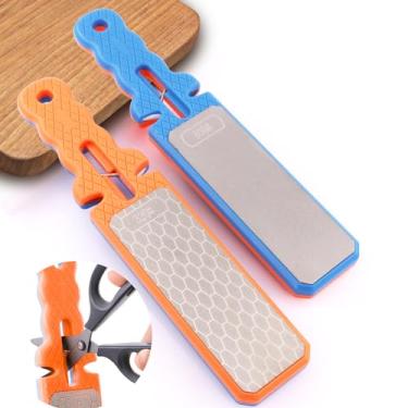 Imagem de Z-LEAP Afiador de facas de diamante 5 em 1 para cozinha doméstica - ferramentas de amolar para tesouras, facas de chef, facas de frutas com grãos de dupla face