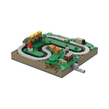 Imagem de Conjunto De Blocos De Montar De Cenário Urbano Com Trem, Acionado Manu