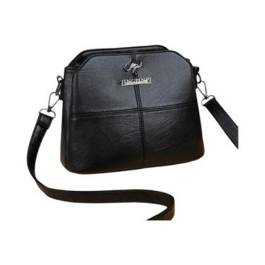 Imagem de Bolsa Transversal Feminina Estilosa Em material sintético Com Forro De