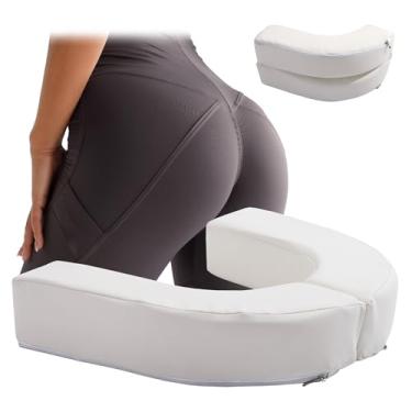 Imagem de HOMBYS Almofada de assento de vaso sanitário BBL de 7 cm, almofada de elevação de bumbum brasileiro de couro sintético para recuperação de cirurgia de levantamento de bumbum brasileiro, fácil de