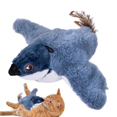 Imagem de Brinquedo interativo para gatos – Animal de pelúcia estridente realista | Brinquedos para gatinhos, animais que rangem em ambientes internos, caça e arranhões para enriquecimento de estimulação do
