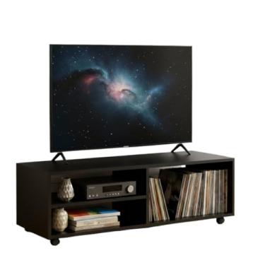 Imagem de Rack Aparador Suporte 90cm Tv Até 50 Polegadas Organizador Sala Quarto Escritório Estante Apoio Hack