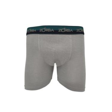Imagem de Cueca Boxer Zorba 0702 Adulto Algodão T. P/XGG, G, 41, Mescla