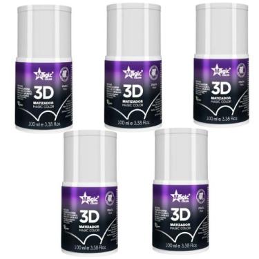 Imagem de Kit c/5 matizador magic color prata 100ml