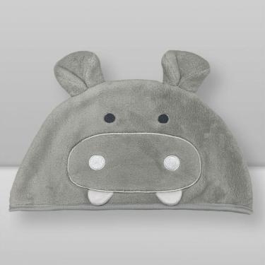 Imagem de Toalha de Banho Animada Hipopótamo - Laço Bebê