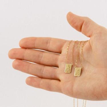 Imagem de Escapulário Grumet Dupla 1.9 60 Cm 8x12 Ouro 18k 750 - JOIE JOIAS FINA