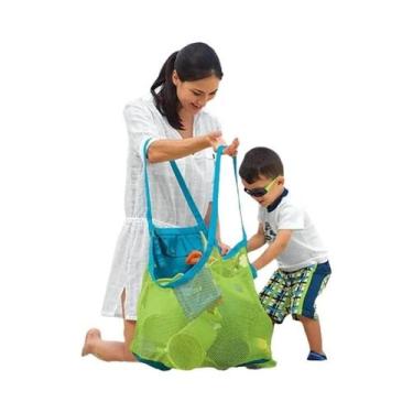 Imagem de Bolsa De Armazenamento Para Brinquedos De Banho Brancos Com Ventosas F
