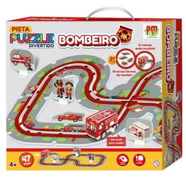 Imagem de Pista Puzzle Divertido Bombeiro DM TOYS