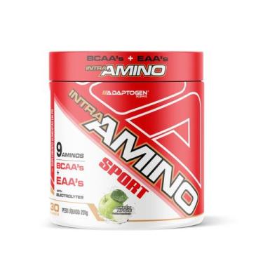 Imagem de Intra Amino Sport Adaptogen BCAA's e EAA's 201g, Maça Verde