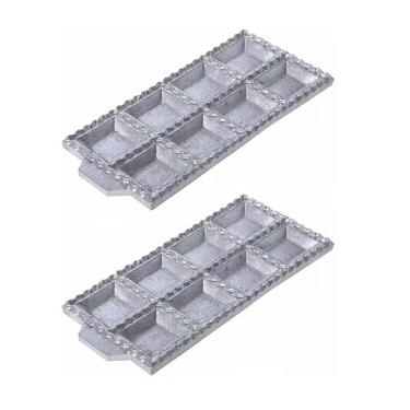 Imagem de Kit 2 Formas 8 Cavidades Para Torteloni E Raviólis Desenvolvida Em Alumínio Malta 3100107