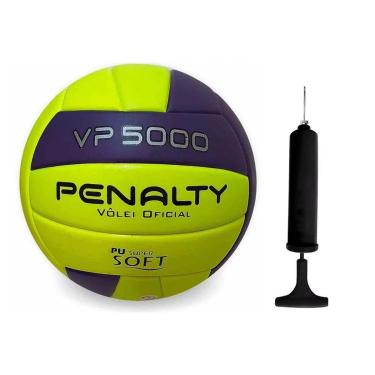 Imagem de Kit Bola Vôlei Penalty VP 5000 X + Bomba de Ar-Unissex