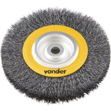 Imagem de Escova Circular Ondulada 6x1 Furo 1/2 Aço Carbono Polido 6 - Vonder