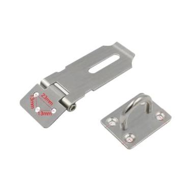Imagem de Fecho De Segurança Em Aço Inoxidável 90 Graus Para Cadeado, Trava De P