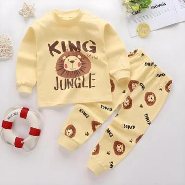 Imagem de Conjunto de Pijamas de Algodão para Bebês - Roupa de Dormir para Recém