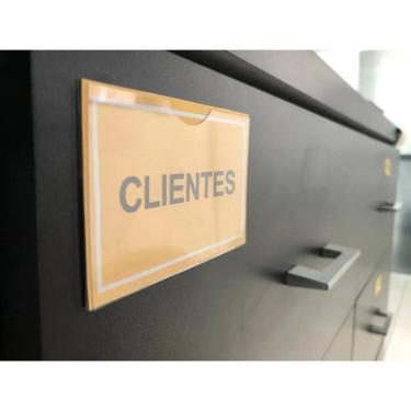 Imagem de 10 Expositores Identificador Etiquetas Lojas Gavetas Gondola