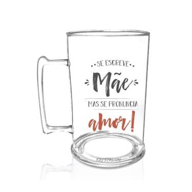 Imagem de Caneca Chopp Personalizada Para Dia Das Mães Se Escreve Mãe