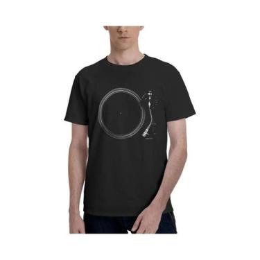 Imagem de Camisetas Masculinas De Algodão Casuais E Respiráveis Com Estampa De T