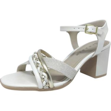 Imagem de Sandália Feminina Salto Bloco Trançada Elegante Ramarim