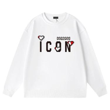 Imagem de Camisolas masculinas DSQ ICON, pulôveres quentes, gola redonda - Taiyu