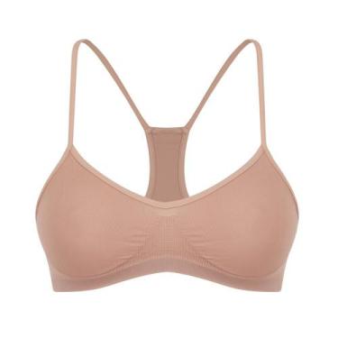 Imagem de Top Trifil 1155 Costas Nadador Sem Costura Microfibra, Macadamia, M