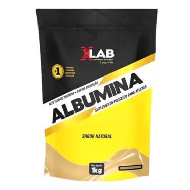 Imagem de Albumina Xlab 1kg Refil Pó De Clara De Ovo Vários Sabores, Natural
