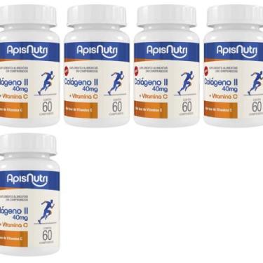 Imagem de 5x Colágeno Tipo 2 + Vitamina C 500mg 60 Comprimidos - ApisNutri